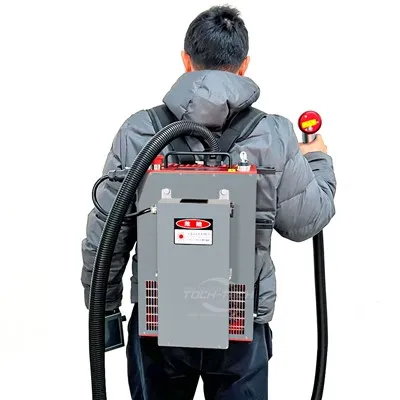 100W 200W ryggsäck pulsfiber laserrengörare